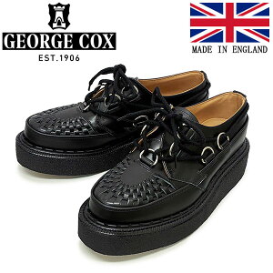 ���K�戵�X GEORGE COX (�W���[�W�R�b�N�X) D-RING TIE SKIPTON 15509 VI ���o�[�\�[�� ���U�[�V���[�Y 040 BLACK