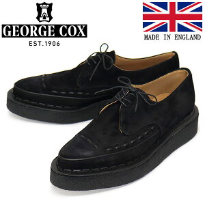 ���K�戵�X GEORGE COX (�W���[�W�R�b�N�X) DIANO 3705 V ���o�[�\�[�� ���U�[�V���[�Y 090 BLACK SUEDE