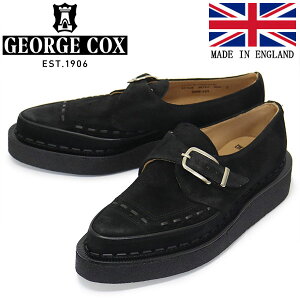 ���K�戵�X GEORGE COX (�W���[�W�R�b�N�X) DIANO MONK 3976 V ���o�[�\�[�� ���U�[�V���[�Y 090 BLACK SUEDE