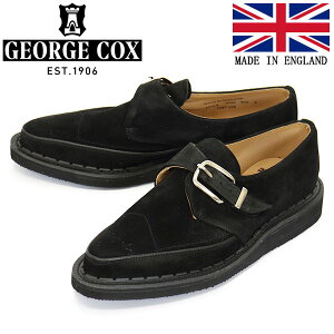 ���K�戵�X GEORGE COX (�W���[�W�R�b�N�X) STRUMMER MONK 4200 ���o�[�\�[�� ���U�[�V���[�Y 090 BLACK SUEDE