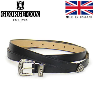 ���K�戵�X GEORGE COX (�W���[�W�R�b�N�X) Western Belt �E�G�X�^���x���g Black