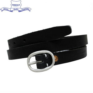 ���K�戵�X HERITAGE LEATHER CO.(�w���e�[�W���U�[) NO.7932 0.75inch Leather Belt (0.75�C���` ���U�[�x���g) Black HL042