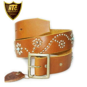 ���K�戵�X HTC(Hollywood Trading Company) ST125 Turquoise Flower Belt(�^�[�R�C�Y�t�����[�x���g) ���C�g�u���E��