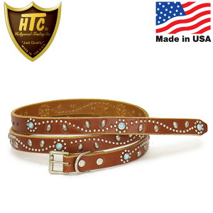 ���K�戵�X HTC(Hollywood Trading Company) Belt #SN-32 Turquoise 0.75�C���` �x���g ���C�g�u���E�����U�[x�V���o�[�X�^�b�Yx�^�[�R�C�Y