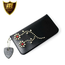 正規取扱店 HTC #FLOWER11(フラワー11) TYPE 1 LONG WALLET（タイプ1ロングウォレット）財布 Black ブラック x Ruby ルビー