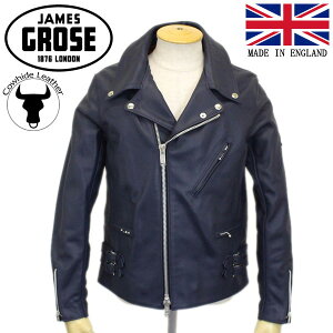 ���K�戵�X JAMES GROSE (�W�F�[���X�O���[�X) G36-56 MEN'S GEORGIAN COW JKT (�����Y �W���[�W�A�� �J�E�n�C�h ���U�[�W���P�b�g) NAVY JG021