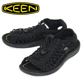 正規取扱店 KEEN (キーン) 1027290 Men's UNEEK II OT ユニーク ツー オープントゥ サンダル BLACKxBLACK KN688