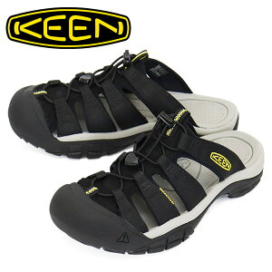 K戵X KEEN (L[) 1027302 Men's NEWPORT SLIDE j[|[g XCh T_ BLACKxKEEN YELLOW KN700