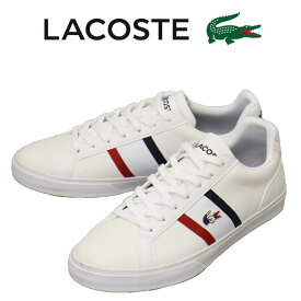 正規取扱店 LACOSTE (ラコステ) CMA0055 LEROND PRO TRI 123 1 CMA レザースニーカー 407ホワイトxネイビーxレッド LC300