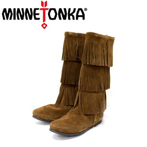 sale Z[ K戵X MINNETONKA(~lgJ)Calf Hi 3-Layer Fringe Boot(J[tnC3C[tWu[c)#1638 DUSTYBROWN fB[X MT054