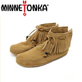 正規取扱店 MINNETONKA(ミネトンカ) Tie Fringe Ankle Boot(タイフリンジアンクルブーツ)#297K TAUPE レディース MT152