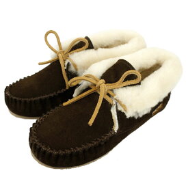 【楽天スーパーSALE】 正規取扱店 MINNETONKA(ミネトンカ) Sheepskin Piper Bootie(シープスキンパイパーブーティ) #42722 CHOCOLATE レディース MT370