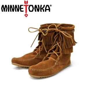 sale Z[ K戵X MINNETONKA(~lgJ)Double FringeTramper Boot(_utW gp[u[c)#622 BROWN MT048