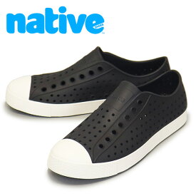 正規取扱店 native shoes (ネイティブシューズ) 11100100 JEFFERSON ジェファーソン シューズ 1105 JIFFY BLACK/SHELL WHITE NV001