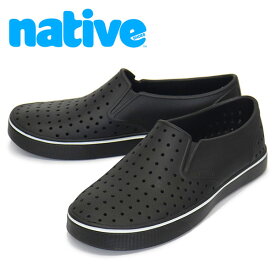 正規取扱店 native shoes (ネイティブシューズ) F0000186 MILES WANDERFOAM シューズ 1001 JIFFY BLACK/ JIFFY BLACK NV008