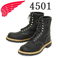 正規取扱店 REDWING (レッドウィング) 4501 8inch Logger 8インチロガーブーツ ブラックオイルスリック