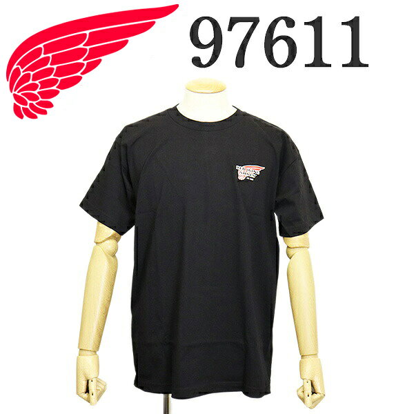 正規取扱店 REDWING (レッドウィング) 97611 Logo T-shirt ロゴTシャツ 半袖 ブラック