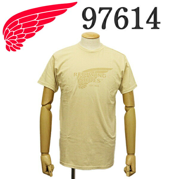 正規取扱店 REDWING (レッドウィング) 97614 Classic Logo T-Shirt クラシックロゴTシャツ 半袖 ベージュ