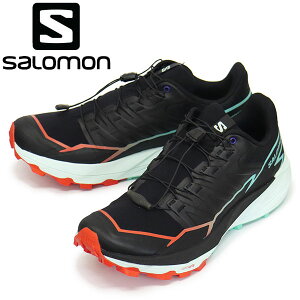 K戵X Salomon (T) L47560900 THUNDERCROSS jpgCjOV[Y BLACK/CHERRY TOMATO/ELECTRIC GREEN SL048