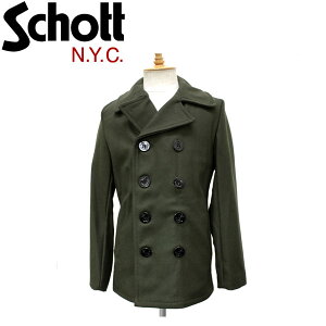 ���K�戵�X Schott (�V���b�g) 7118 753US PEA COAT 24oz �s�[�R�[�g �A�����J�� OLIVE