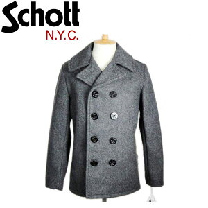 ���K�戵�X Schott (�V���b�g) 7118 753US PEA COAT 24oz �s�[�R�[�g �A�����J�� OX GRAY