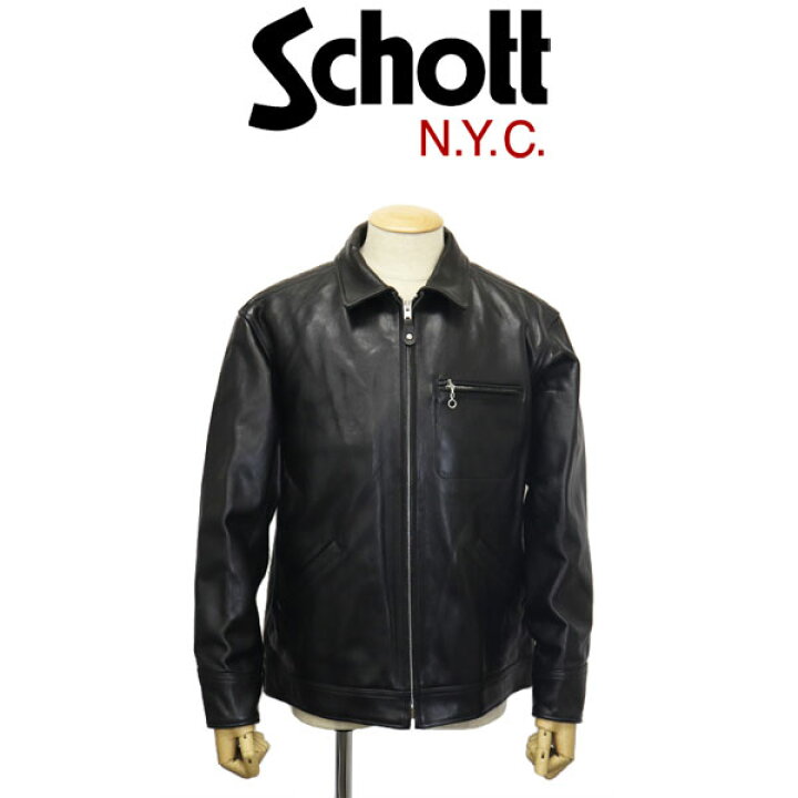 楽天市場】正規取扱店 Schott (ショット) 3121034 LEATHER TRACKER JKT