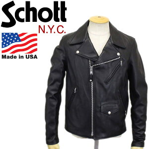 ���K�戵�X Schott(�V���b�g) 228US LAMB RIDERS JACKET (�������C�_�[�X�W���P�b�g) BLACK