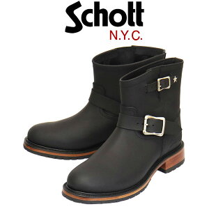 ���K�戵�X Schott (�V���b�g) OSC S25503 Charger Boots �`���[�W���[ �V���[�g �G���W�j�A ���U�[�u�[�c Black SCT020