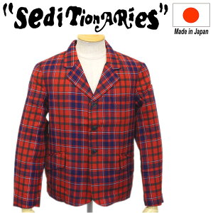 ���K�戵�X SEDITIONARIES by 666 (�Z�f�B�V���i���[�Y) 3Button Bumfreezer Jacket �X���[�{�^���o���t���[�U�[�W���P�b�g ���b�h�^�[�^�� STJ0004
