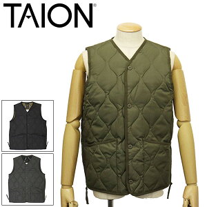 ���K�戵�X TAION (�^�C�I��) 001BML-1 MILITALY V NECK BUTTON DOWN VEST �{�^���_�E���x�X�g TA002 �S3�F