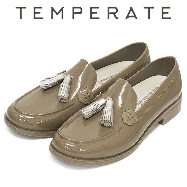 正規取扱店 TEMPERATE (テンパレイト) TETO タッセルローファー レインシューズ GREY TMP029