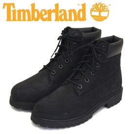正規取扱店 Timberland (ティンバーランド) 12907 6in Premium WP Boot 6インチ プレミアム ウォータープルーフ ブーツ レディース キッズ Black Nubuck TB186
