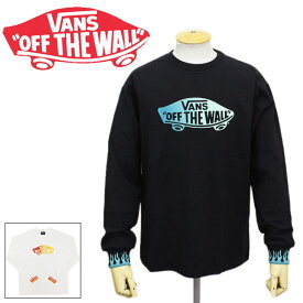 正規取扱店 VANS (ヴァンズ バンズ) 120K1020400 OTW Flame Rib Long Sleeve TEE フレイム リブ ロンT 長袖 全2色 VN275