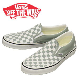 K戵X VANS (@Y oY) VN000D5PEPO Classic Slip-On NVbN Xb| Xj[J[ Color Theory Checkerboard Pure Grey VN595
