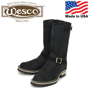 ���K�戵�X WESCO (�E�G�X�R) BK7700100 Custom Boss �{�X ���U�[�u�[�c Black All Rough-out BS87