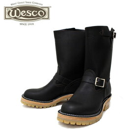 正規取扱店 正規ディーラー Wescoウエスコ Boss ボス Black Leather, 10height, #100HoneySole, Nickel Buckles BS76