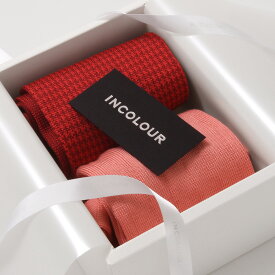 インカラー メンズソックス2P ギフトボックス・WC-JR　INCOLOUR メンズ靴下 ギフト プレゼント 男性　ラッピング無料