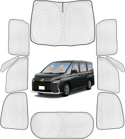 ＼本日P5倍・11%OFFクーポンあり／ BORDAN トヨタ 新型 ヴォクシー ノア 90系 サンシェード 車用 遮光シェード ヴォクシー 90系 95系 車窓日よけ ワンタッチタイプ 吸盤不要 6層構造 光漏れ防止 UVカット 車中泊グッズ 仮眠 暑さ対策 取付簡単 10枚入