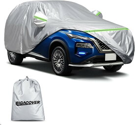 【P5倍・10%OFFクーポン！】トヨタ SUV RAV4 ボディーカバー 紫外線対策 5層構造 日産 エクストレイル x-trail 車カバー SUV カーカバー ボディカバー 蛍光反射 自動車カバー 防水防塵防輻射UVカット 塗装保護 凍結防止カバー 四季通用 防風ロープ 収納袋付き