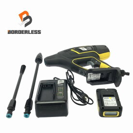 ☆美品☆KARCHER ケルヒャー 18V バッテリー型洗浄機 KHB5 バッテリー1個(18V 2.5Ah) 充電器 洗浄ノズル2本付