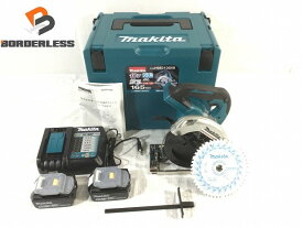 ☆未使用品☆makita マキタ 18V 充電式マルノコ HS631DGXS バッテリー2個(18V 6.0Ah) 充電器 ケース付き117997