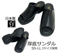 【人気アイテム】【SSサイズあり】厚底ミュール 厚底サンダル 日本製 ミュール サンダル レディースシュ…