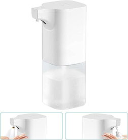 ソープディスペンサー 泡 自動 ハンドソープディスペンサー 500ml 大容量 ノータッチ センサー式 吐出量2段階調整 電池式 ハンドソープ 食器用洗剤キッチン トイレ