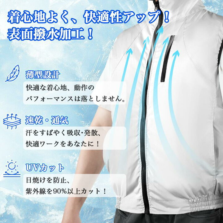 楽天市場】【ペルチェ ベスト☆-20℃冷却効果】空調 ベスト 作業 服 