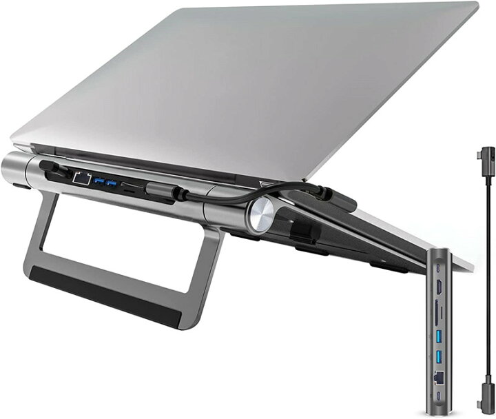 楽天市場】8-in-1 USB ハブ PCスタンド ドッキングステーション 4K 