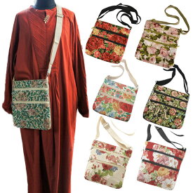 【メール便対応】ゴブランローズ　ポシェットショルダーバッグ　レガートローズ・クラシックフラワー・ブルーローズバック　旅行　敬老の日　ギフト