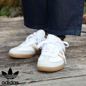adidas �A�f�B�_�X �T���o OG SAMBA OG ���f�B�[�X �ʔN �V�R��v �S���� Cloud White / Wonder Gold Met. / Grey One �N���E�h�z���C�g/�����_�[�S�[���h���b�g/�O���[���� 23.0cm-25.0cm