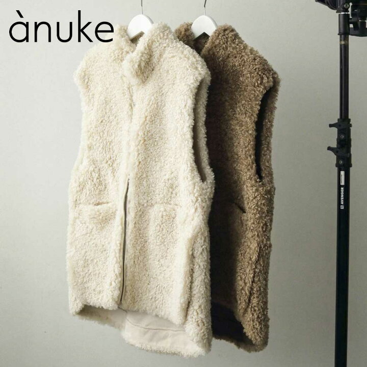 楽天市場】anuke アンヌーク Eco Fur Vest レディース アウター ベスト 