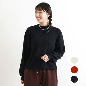 BORNFREE ORIGINALS ボーンフリー オリジナル ハイゲージリブ編みPO 秋冬 レディース レーヨン ポリエステル ナイロン アイボリー レッド ブラック FREE