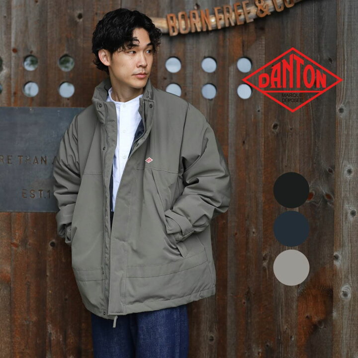 ダントンTussah down jacket navy